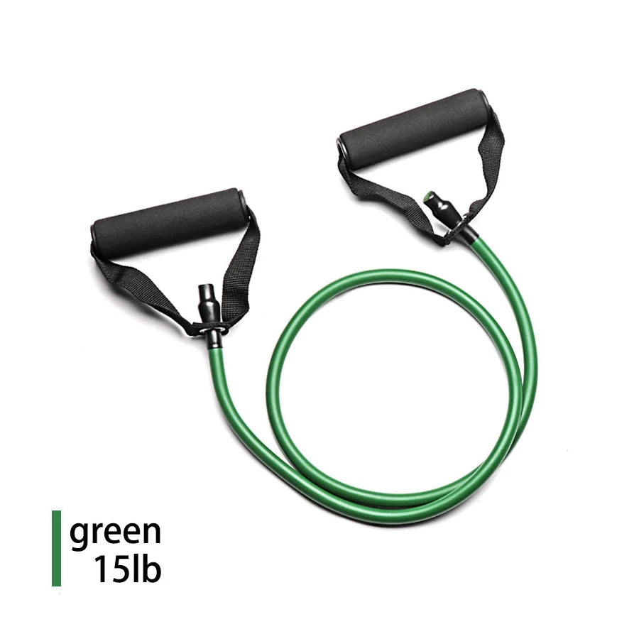 5 Levels Pull Rope Fitness Elastic Bands Resistance Bands with Handles Training Exercise Tube Band  Workouts Strength Equipment