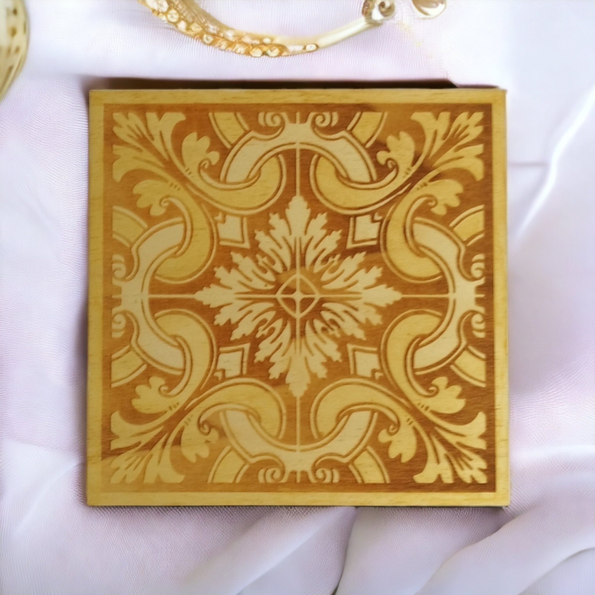 Pot Holder Portuguese Tiles - Minimalism - Wood - Handmade Gift - Housewarming - Wood Kitchenware