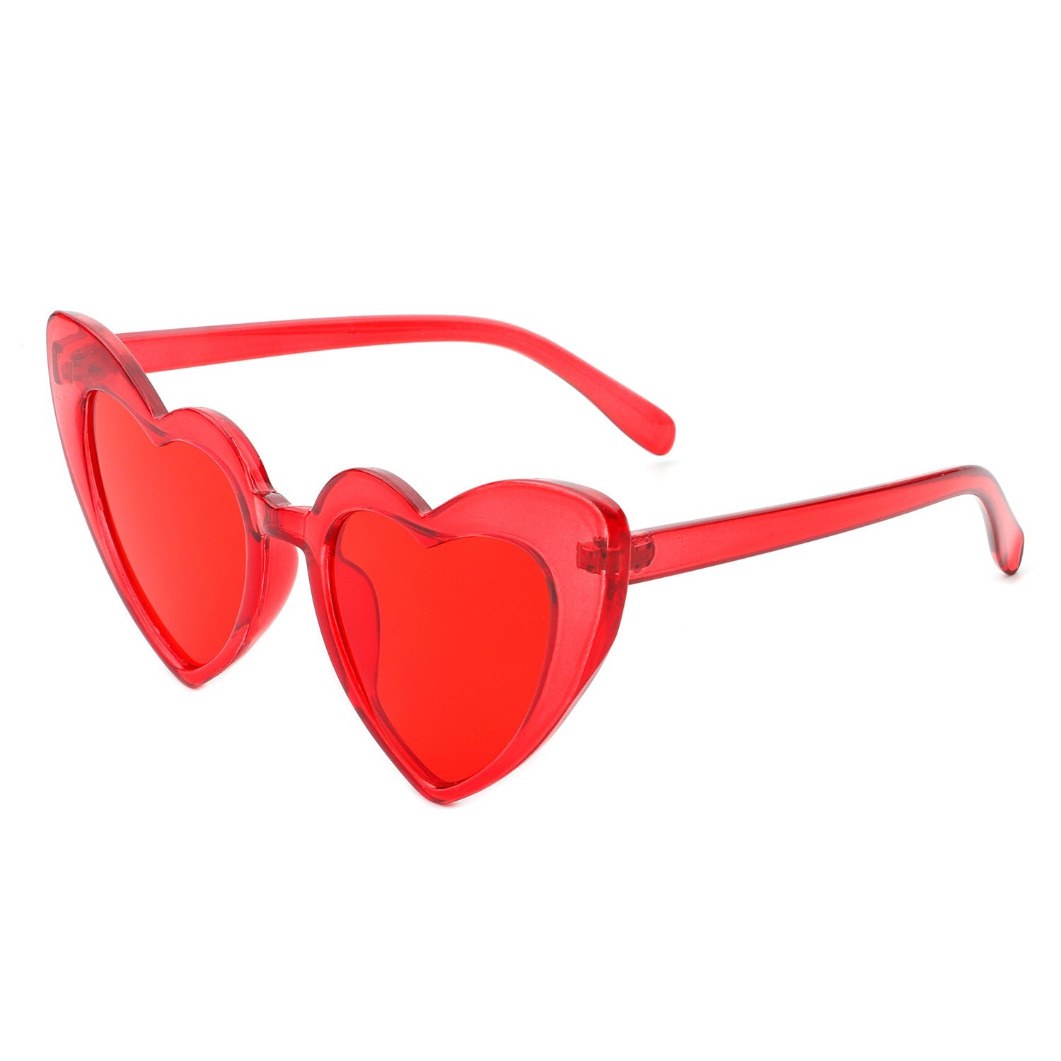 Raelin - Oversize Heart Shape High Pointed Fashion Sunglasses