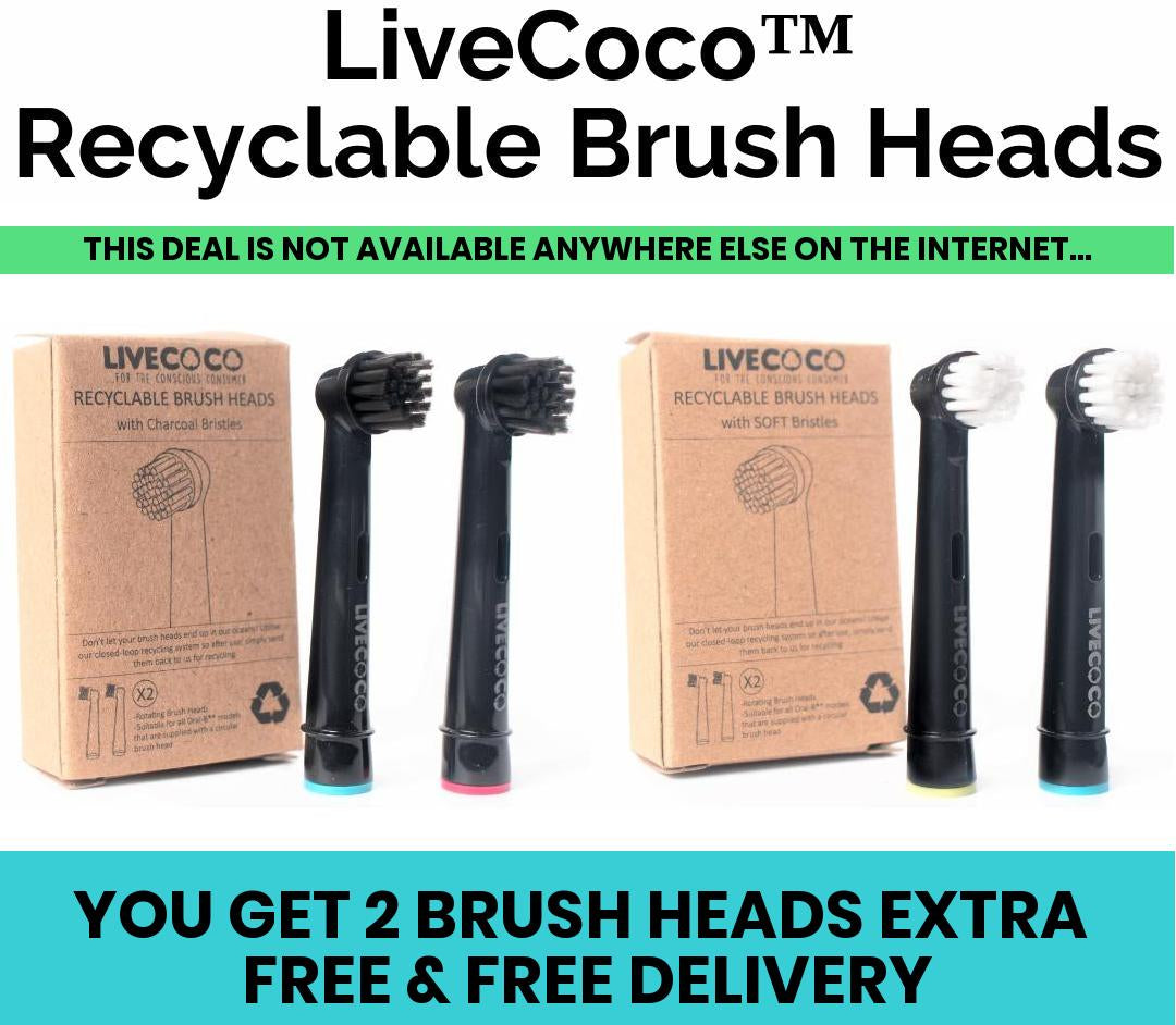 LiveCoco™ Recyclable Toothbrush Heads + 2 Free Gifts - OFFER ENDS MIDNIGHT TONIGHT
