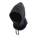 Unisex Winter Balaclava Knit Hood - Windproof Mask with Drawstring, Motorcycle Riding Headgea Warm Knitted Cap Cold Weather