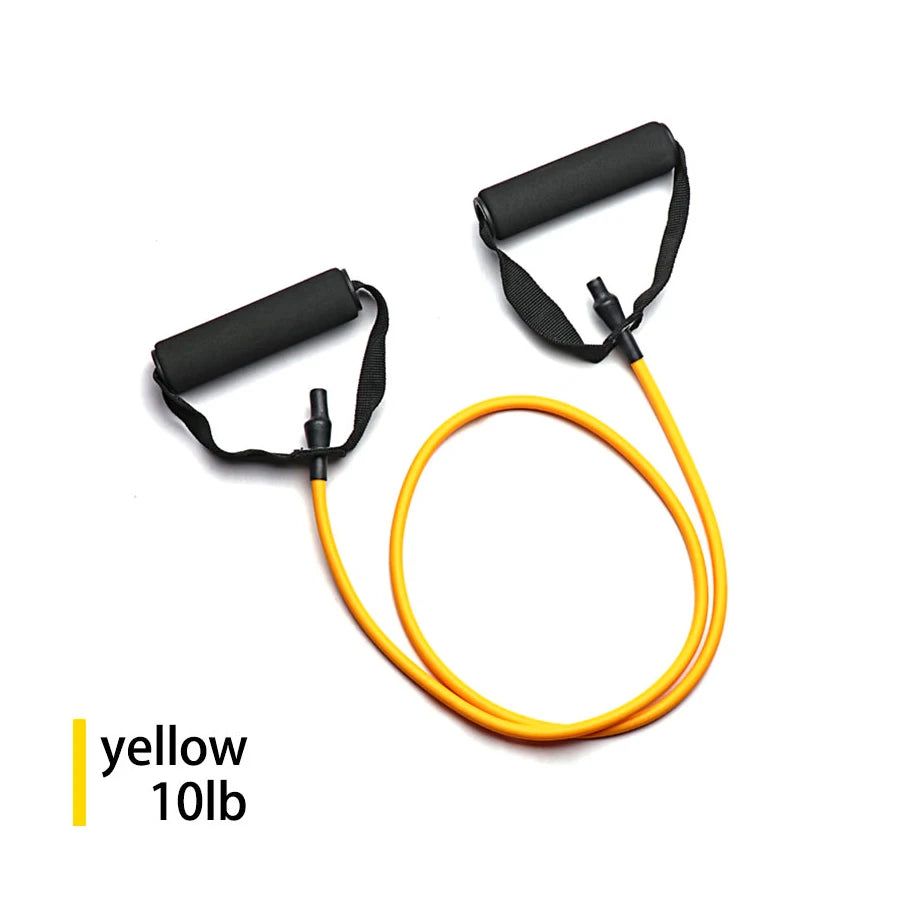 5 Levels Pull Rope Fitness Elastic Bands Resistance Bands with Handles Training Exercise Tube Band  Workouts Strength Equipment