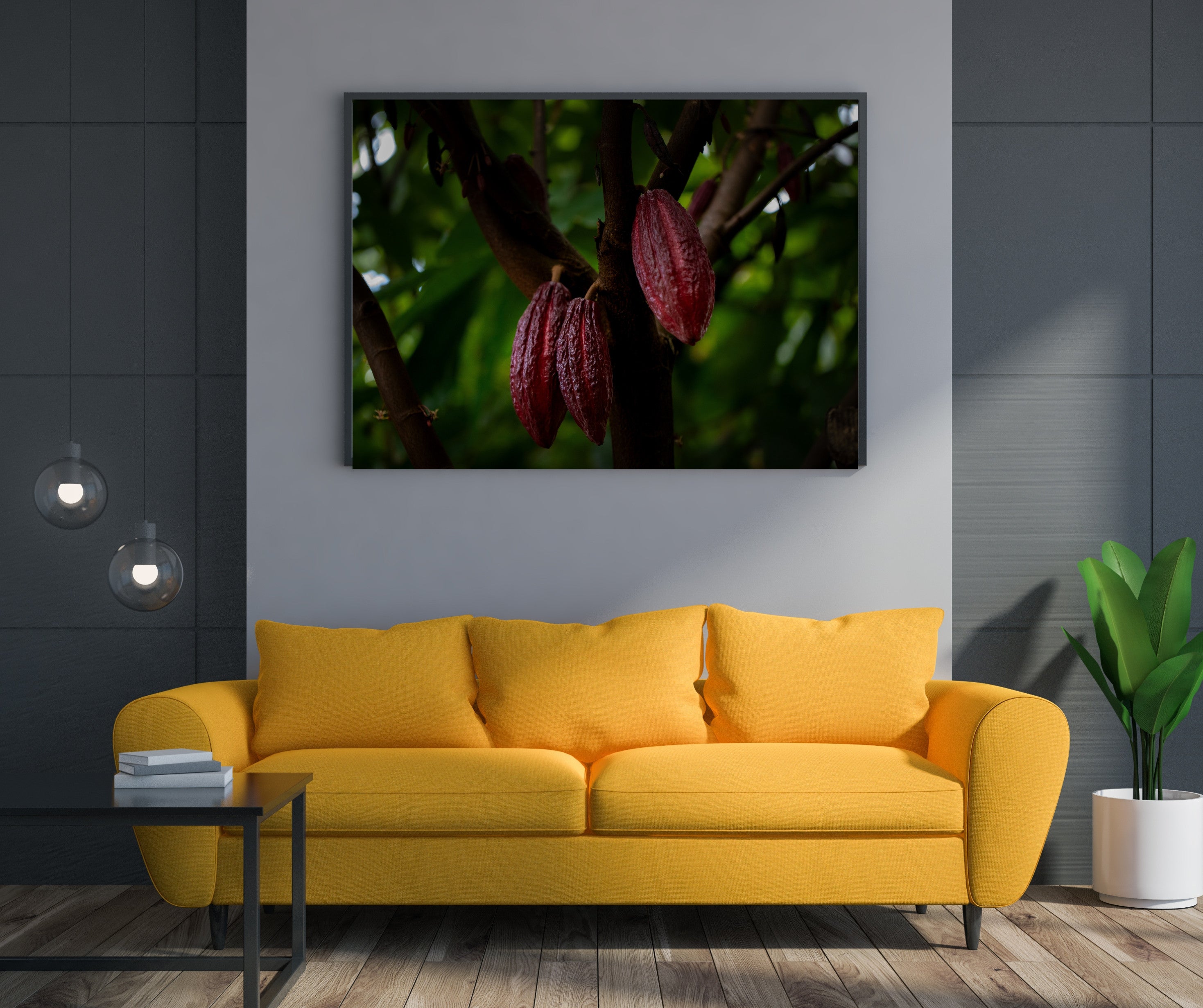 Hawaii Cacao Pods Aluminum Prints