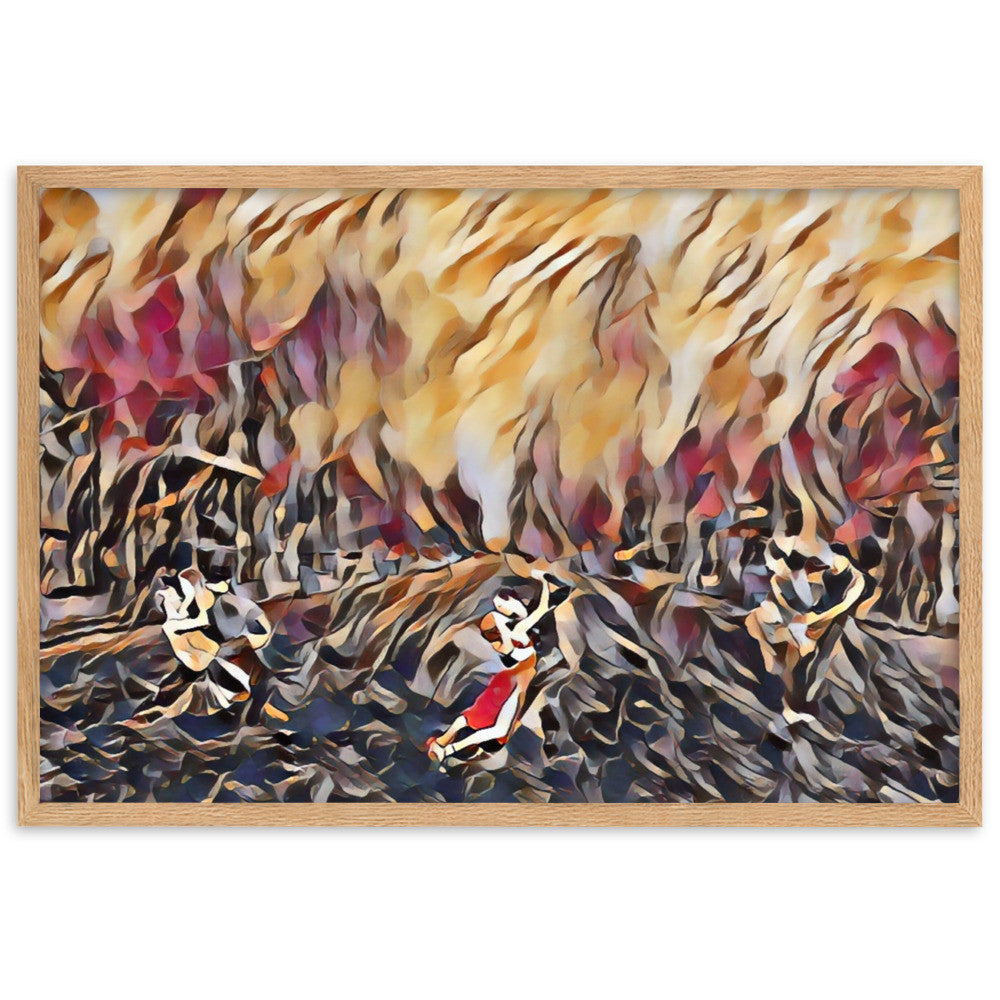 DANCE ME LIKE THE RAIN THAT BURNING OUT THE FIRE AROUND ME Framed Poster