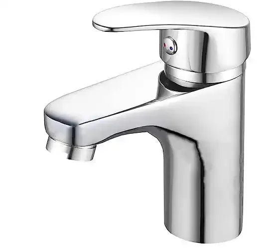 Wash Basin Mixer Tap Brass Silver