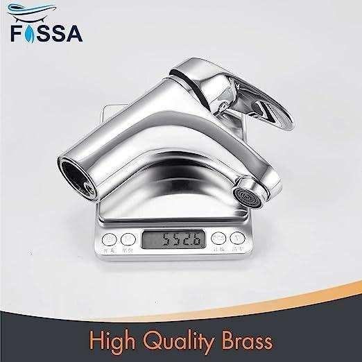Wash Basin Mixer Tap Brass Silver