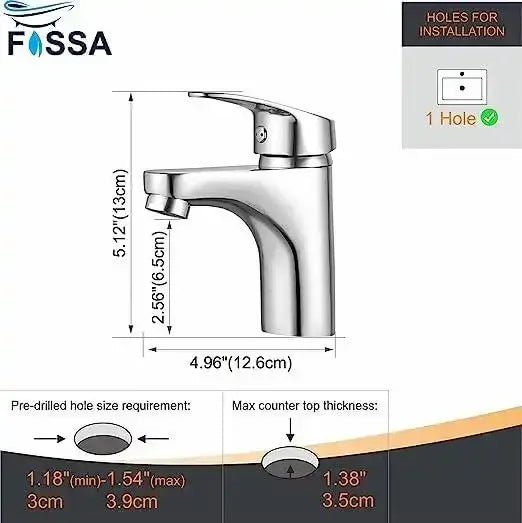 Wash Basin Mixer Tap Brass Silver