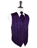 Striped Satin Tuxedo Vest