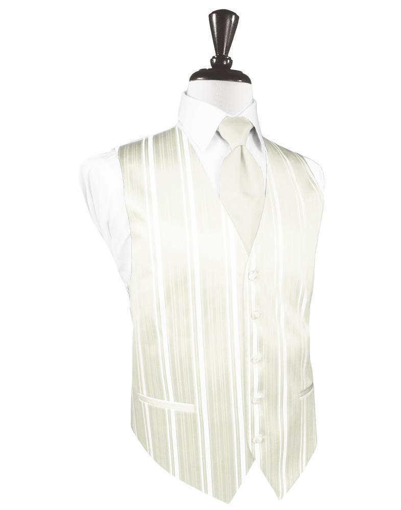 Striped Satin Tuxedo Vest